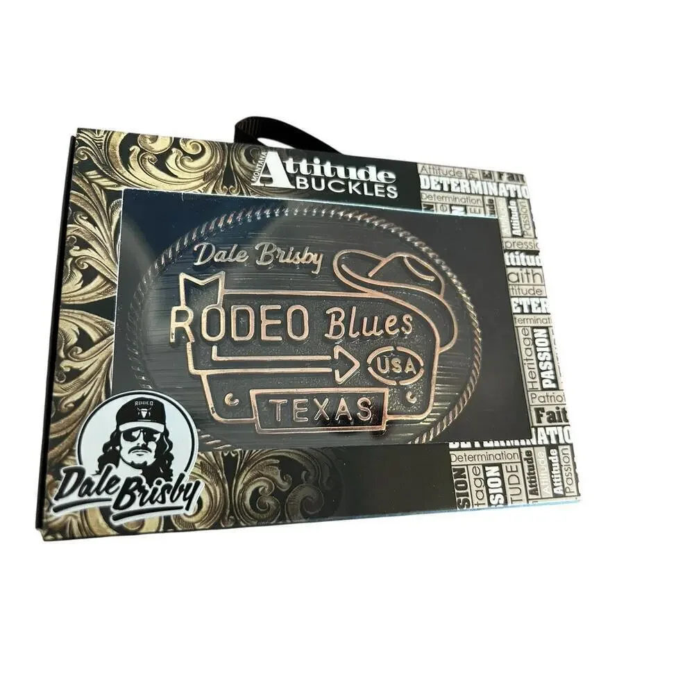 Montana Silversmiths Attitude Buckle Dale Brisby Rodeo Blues USA Texas NIB